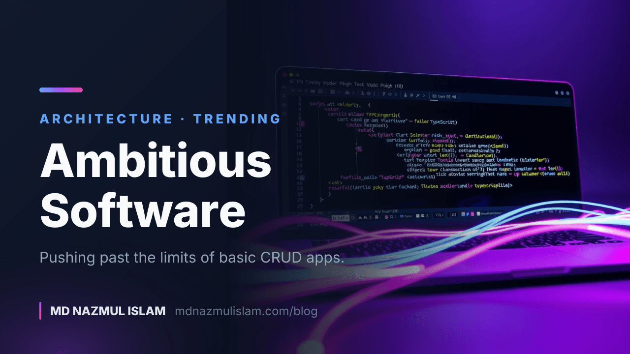 We Should Be More Ambitious With Software