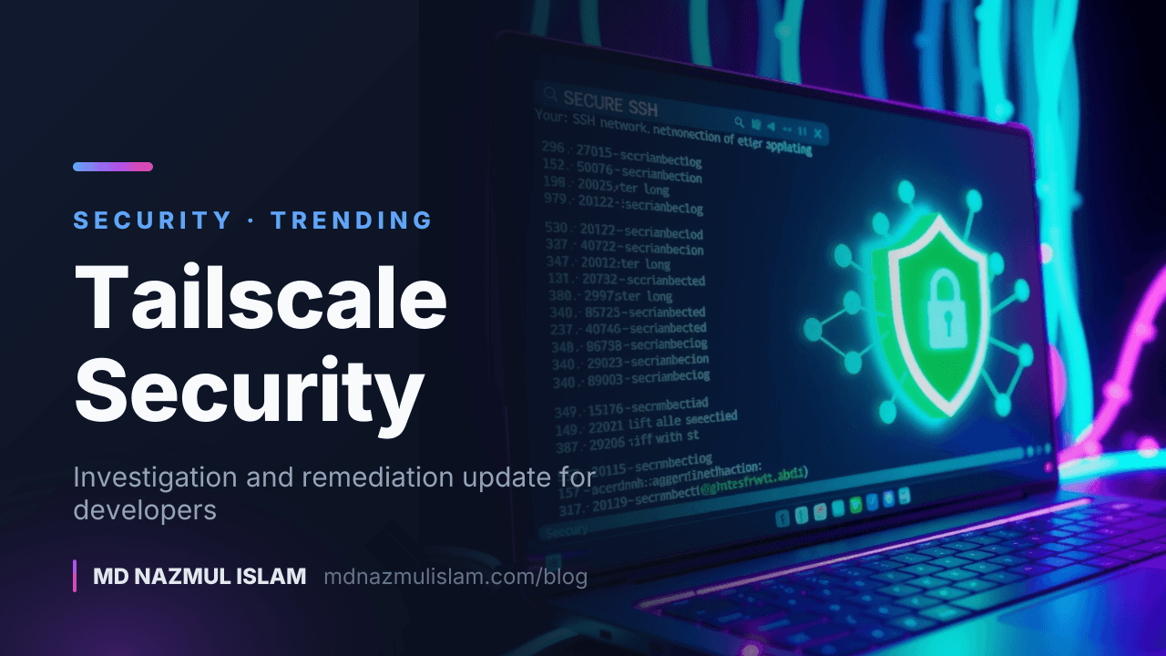 Tailscale SSH Security Update: What Developers Need to Know