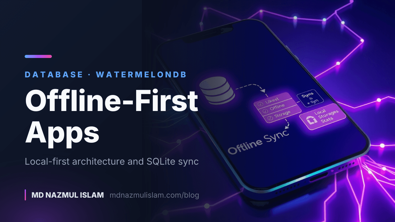 Building Offline-First Apps with WatermelonDB and SQLite